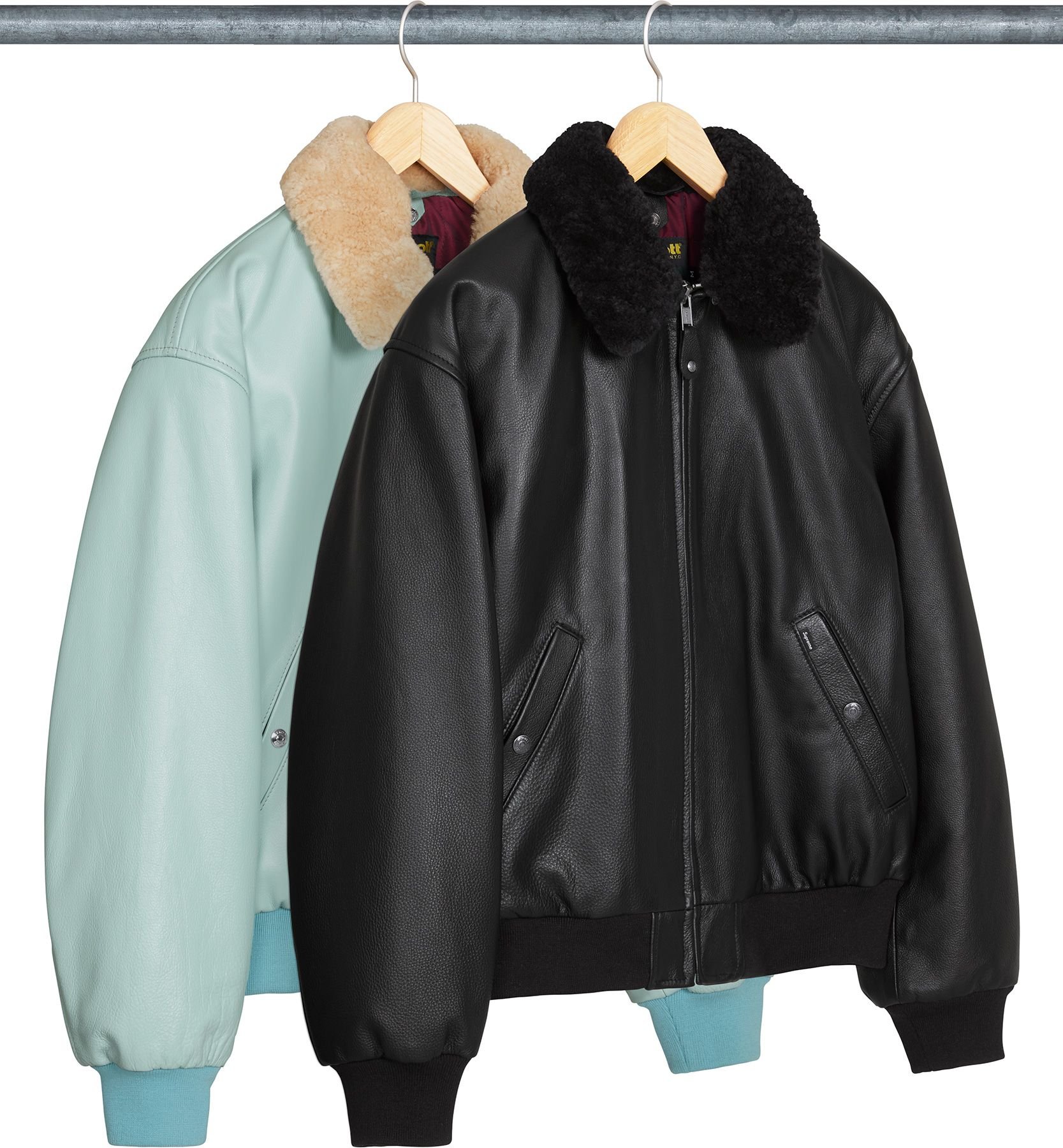 Supreme®/Schott® Shearling Collar Bomber Jacket view 14